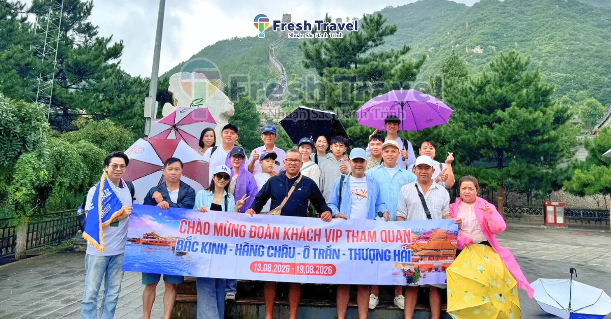 Đoàn Bắc Kinh - Thượng Hải - [13/08/2026] - Tour khách đoàn Fresh Travel