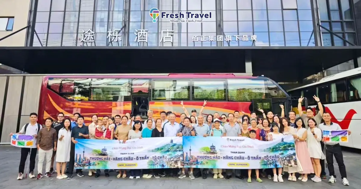 Đoàn Trung Quốc - [28/08/2026] - Tour khách đoàn Fresh Travel